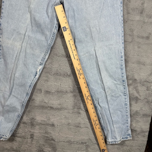 Chic Blue High Rise Tapered Jeans Vintage Look - Picture 5 of 14